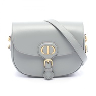 【二手】Dior Bobby 單肩包，中號，M9319UMOL，藍灰色皮革，女士，二手