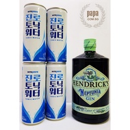 Hendrick's LIMITED RELEASE - Neptunia - Gin Plus 4 Cans Hite Jinro Tonic - 43.4% abv (700ml Bottle)