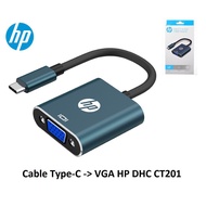 Cáp chuyển Type C sang VGA HP DHC-CT201(8TH71AA) FullHD Kết nối máy tính với TIVI Projector và các t