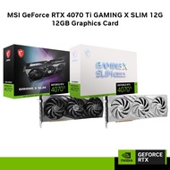 MSI GeForce RTX 4070 Ti GAMING X SLIM 12G 12GB Graphics Card RTX4070 / 4070Ti - Black / White