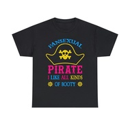 Pansexual Pirate Lgbtq Month Pans Flag Colors Funny T-Shirt