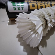 SHUTTLECOCK - BADMINTON COCK DAKOTA YELLOW BLACK - DAKOTA BLACK YELLOW LOGO DKT