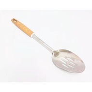 Cooking Utensils Wood Grain Handle Sandok Pangluto TeamKahoy Stainless Steel