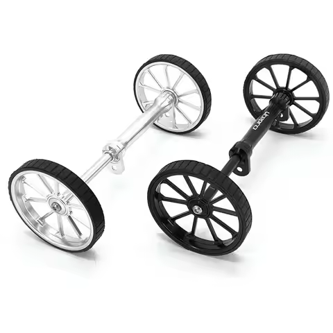 For Brompton Birdy Folding Bike Extension Rod Easy Wheel 100mm Aluminum Alloy CNC Bicycle Racks Tele