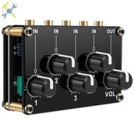 Stereo Audio Mixer 3.5mm 4 Channel Portable Mini Audio Mixer with Separate Volume Control  SHOPCYC4055