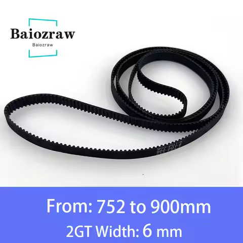 3D Printer Parts GT2 6mm Closed Loop Rubber Timing Belt 752 760 782 784 800 810 840 848 850 852 860 