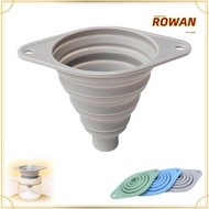 ROWANSG Kitchen Funnel Set, Foldable Collapsible Feature Silicone Funnel, Portable Wide Mouth Multi-