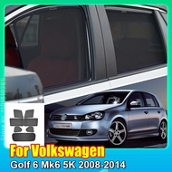 Car Window Sunshades For Volkswagen VW Golf 6 Mk6 5K 2008-2014 Custom-Fit Sun Protection and Heat In