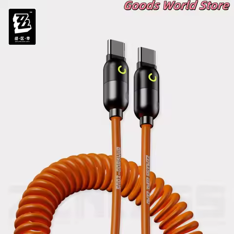 Original ZZZ Zenless Zone Zero Bangboo Spring fast charging data cable Mihoyo Bangboo Cosplay Anime 