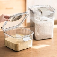 6Kg/12Kg Airtight Rice Storage Box Transparent Container Insect-proof Moisture-proof Sealed Rice Gra