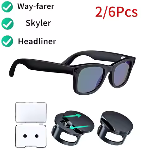 2/6Pcs LED Blocker Covers For Ray-Ban Meta Wayfarer/Skyler/Oakley Headliner Smart Glasses accessorie