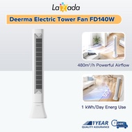 Deerma FD140W Electric Tower Fan Wide & Far Air Supply 3 Wind Modes 55ยฐ Oscillation Slim Space-Savin