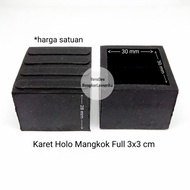 Karet Holo Mangkok Full 3x3 Tutup Besi Hollow Sarung