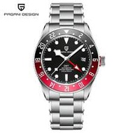 DESIGN Watch Men Business Automatic Mechanical GMT Ceramic Bezel Stainless Steel Men Waterproof Watc