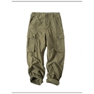 HDK (Haijue) Monkey pants P44 Japanese Slub Heavy Fabric Monkey High Waist pants Cereal Dye