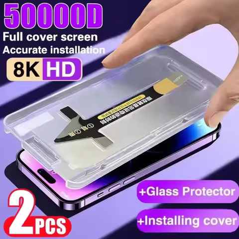 2Pcs Coating Install Box HD Screen Protector For Xiaomi Mi 14 13 13T 12T 11T Poco X5 Pro X6 X3 NFC F