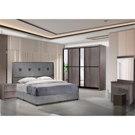 [TSB-BR216]5.5FT & 8FT Bedroom Set / 5.5 Kaki & 8 Kaki Set Bilik Tidur / Queen & King Size Full Set