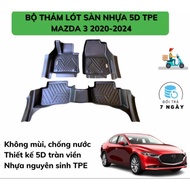 Mazda 3 2020-2024 Car Floor Mats, 5d Plastic Floor Mats, Molded Rubber, Helps Car Clean