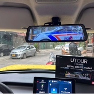 UTOUR C3M Electronic Mirror Dash Camera - AI ADAS Traffic Warning