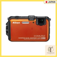 【 Used 】 Nikon COOLPIX AW100 Digital Camera, Sunshine Orange (AW100OR)