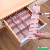 1 Set Drawer Dividers Wardrobe Organizer DIY Contents 4pcs Partition Divider Drawer Box Wardrobe Drawer Separator Divider Clothes - Pink