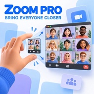 1 Month Zoom Pro online meeting zoom | 100 participants with unlimited time till 30 hours