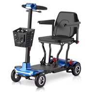 4 Wheel Motorized Lightweight Folding Mobility Scooters for Senior Adults