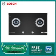 Bosch Series 4 78cm Gas Hob Tempered Glass Hob, 2 Burner - PMD82A31AX