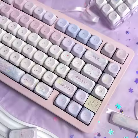 Nebula original mechanical keyboard keycaps full five-sided hot sublimation moa keycaps