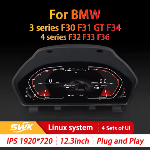 for BMW 3 Series 4 Series GT F30 F31 F32 F33 F34 F36 models with a 12.3 inch Linux system for the in
