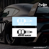 CAR STICKER VINYL DECAL [ BORNEO BURGER ] Borneo Series WATERPROOF DIE-CUT