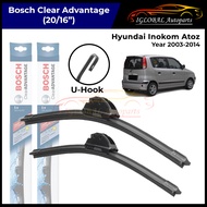 Hyundai Inokom Atos / Atos Prima [FF/MX] Year 1997-2014 Windshield Wiper Bosch Clear Advantage Set (20/16")