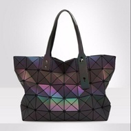 Matte Black Luminous Issey Miyake BAOBAO Tote Bag / Shoulder Bag / Diaper Bag