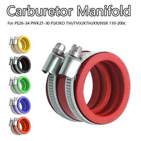 Carburetor Rubber Adapter 35-45mm Inlet Pipe Intake Motorbike Accessories For PE26-34 PWK21-30 PJ/OK