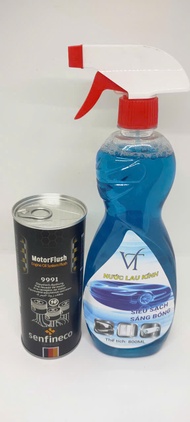 LOẠI BỎ CẶN BẨN TRƯỚC KHI THAY NHỚT HIỆU SENFINECO 9991 443ml VÀ NƯỚC LAU KÍNH VT 800ml (MOTOR FLUSH