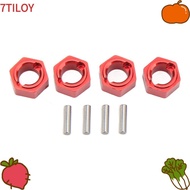 7TILOYSHOP 4Pcs 7mm Hex Wheel Hubs Adapter, CNC|Easy Installation RC Wheel Hex Drive Adapter, Durabl