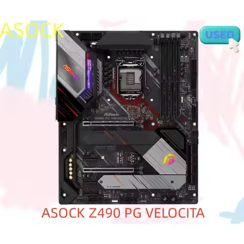 ASOCK Z490 PG VELOCITA Motherboard Intel Z490 LGA 1200 4800MHz (OC) 128GB support i7-11700 10500 G66