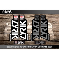 Bicycle Sticker Decal 2020 ROCKSHOX LYRIK Fork Sticker, MTB bicycle Mountian Bike Cycling