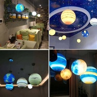 Planetary Chandelier Kindergarten Shopping Mall Children Moon And 8 Planets Ceiling Pendant Lamp
