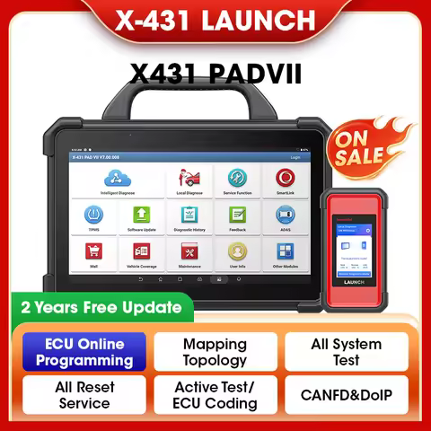 LAUNCH X431 PAD 7 VII PAD7 PADVII Car Diagnostic Tools J2534 Smartlink Automotive Scanner Auto Diagn