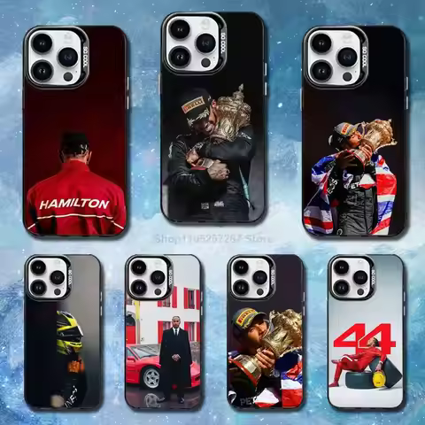 Hot L-Lewis H-Hamilton-44 Phone Case For iPhone 14,17,13,12,11,16,15,Mini,Pro,SE,XS,MAX,Black Matte 