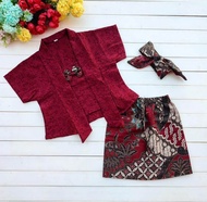 Kebaya Kutubaru bayi dan anak Embos batik (6bulan-4tahun) | Baju tedak Siten bayi | baju adat bayi d