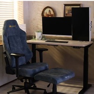 irocks T28 PLUS 貓抓布布面電腦椅 孔雀綠