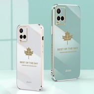 6D Plating Case For VIVO Y27 4G Y35 Y16 Y02s Y22 Y22s Y33s Y21 Y21s Y21T Y33T Y01 Y15s Y15a Y76 Y12A