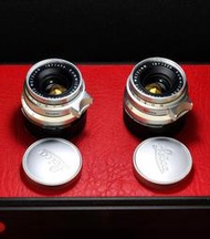 徠卡八枚玉leica 35 2 v1早期鏡頭螺口版本兩支。