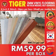 NEW ARRIVAL TIGER 2MM VINYL FLOORING SELF ADHESIVE