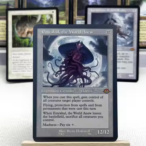 MH3 SLD HOLO8-Ⅰ02 Tcg cards German Black Core magical Mire Wooded Foothills Emrakul, the World Anew 