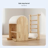 Improves Flexibility Pilates Ladder Barrel Full-Body Workout Pilates Stability Chair Solid Wood Cons