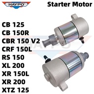 Haypo Starter Motor for CB125 CB150R CBR150 V2 CRF150L RS150 XL200 XR150L XR200 XTZ125 Motorcycle