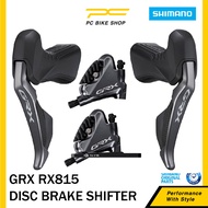 Shimano GRX Di2 ST-RX815 + BR-RX810 Hydraulic Disc Brake - Flat Mount - 2x11-speed - Set FW shifter